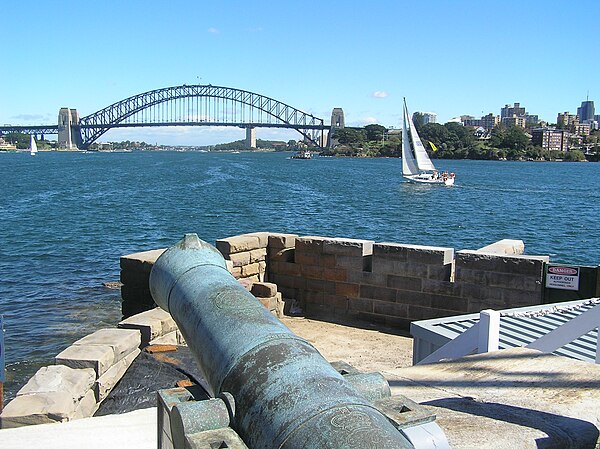 Viewing west from the southern bastion