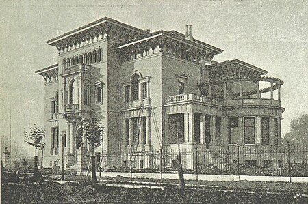 Villa Karl Beckmann Ansicht Ferdinand Rhode Straße 4 leipzig und seine bauten (1892), S. 377