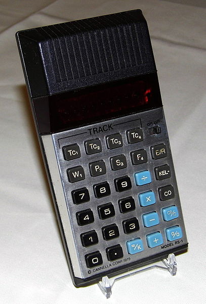 File:Vintage Kel-Co Class Computer for Thoroughbred Race Horses, A Handicapping Tool As Well As A Standard LED Calculator, Model RS-1, Copyright Cannella Corporation, Made in Hong Kong, 1979 (9261935984).jpg