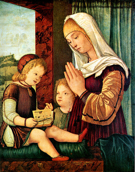 File:Vittore Carpaccio Madonna with Child and Young St John the Baptist.jpg