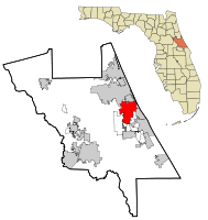 Location in Volusia County and the state of فلوریڈا