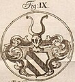Wappen der v. Northeim, v. Luprechtszell und Berler v. Tullaw; C. F. Colland, 1777