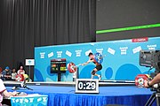 Deutsch: Gewichtheben bei den Olympischen Jugendspielen 2018; Tag 1, 7. Oktober 2018; Jungen 56 kg English: Weightlifting at the 2018 Summer Youth Olympics at 7 October 2018 – Boys' 56 kg