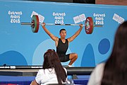 Deutsch: Gewichtheben bei den Olympischen Jugendspielen 2018; Tag 2, 10. Oktober 2018; Jungen 62 kg English: Weightlifting at the 2018 Summer Youth Olympics at 8 October 2018 – Boys' 62 kg