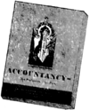 Monochrome picture of a book with the title "Accountancy"