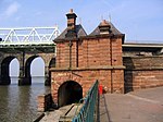 Former power house of the Widnes-Runcorn transporter bridge Widnes transporter bridge power house 1.jpg