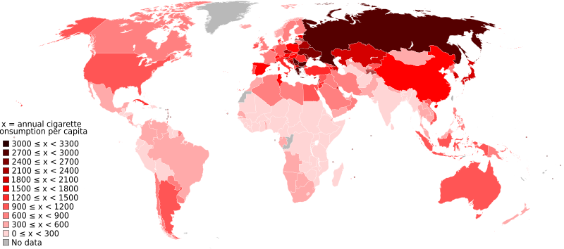 File:World map of countries by number of cigarettes smoked per adult per year.svg