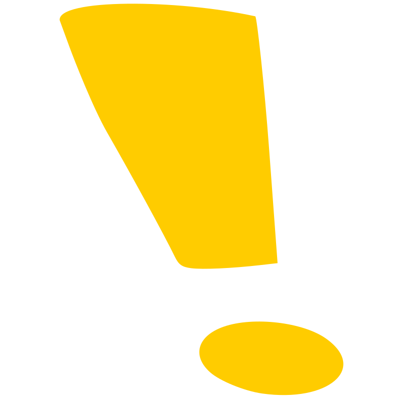 yellow exclamation mark