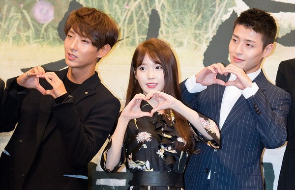 Lee Joon-gi, Lee Ji-eun and Kang Ha-neul at the drama's press conference on August 24, 2016