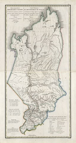 Karta över guvernementet Jenisejsk, 1825.