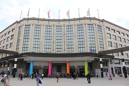 Brussels Central handles mostly domestic traffic