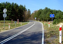 Fronteira Alemanha-Polônia perto de Dobieszczyn