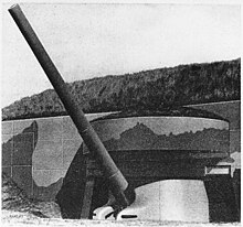 A casemated 16-inch gun. Almost all batteries were casemated by 1943. 16-inch-Casemated.jpg