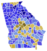 1930 Georgia Democratic gubernatorial primary.svg