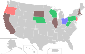 1948 Republican presidential primary results.svg