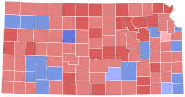 1954 Kansas gubernatorial election results map by county.svg