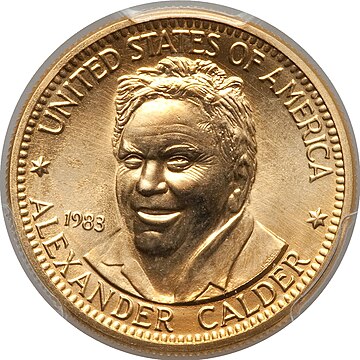 File:1983 Alexander Calder Half-Ounce Gold Medal (obv).jpg