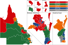Winning party by electorate. 1998 Queensland election - Simple Results.svg