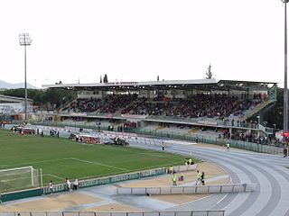 Haupttribüne des Carlo-Zecchini-Stadion 2010