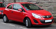 2012 Vauxhall Corsa S Ecoflex 1.0 Front.jpg