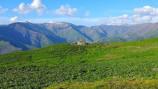 Big Caucasian mountains in Lyakit-Kothuklu village of Gakh District. Photograph: Sahib Aslanov