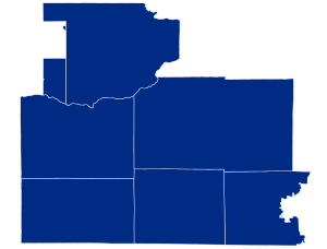 2018 Wisconsin's 2nd congressional district election results by county.svg
