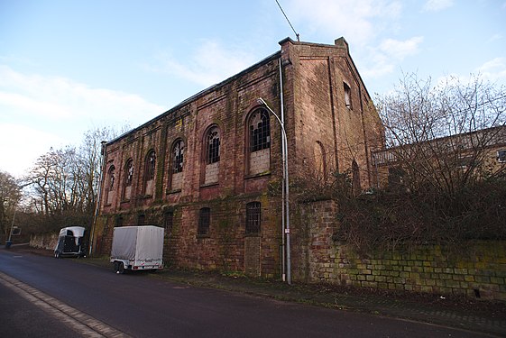 Former engine house in rural Saarland, Germany