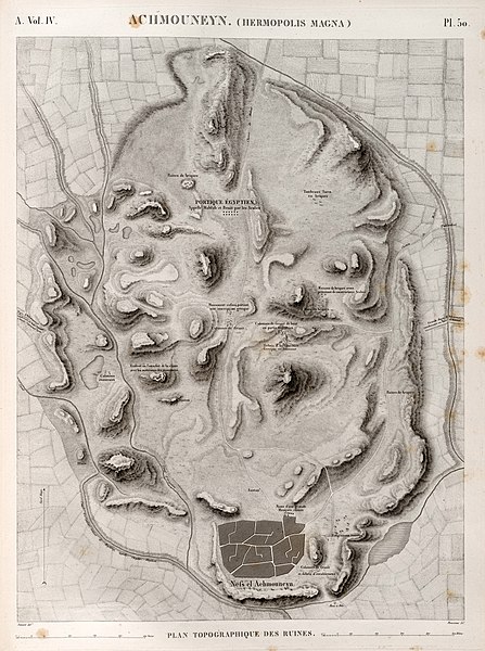 Pl.50 - Plan topographique des ruines