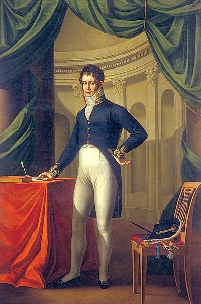 Adam Jerzy Czartoryski; portrait by Józef Oleszkiewicz