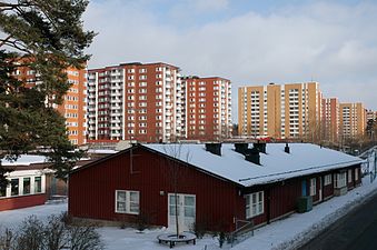 Akalla: Historia, Bebyggelse, Panorama