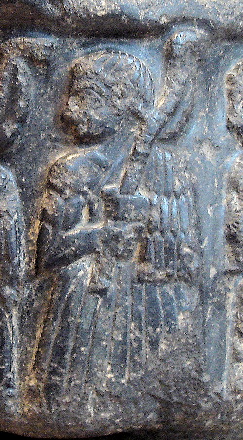 Akkadian official in the retinue of Sargon of Akkad, holding an axe