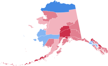 Alaskan presidentinvaalien tulokset 1972.svg