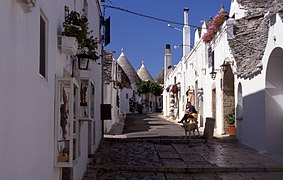 Straße in Alberobello