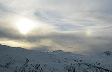 Parhelion (sundog) in Savoie AlpineRainbow.jpg