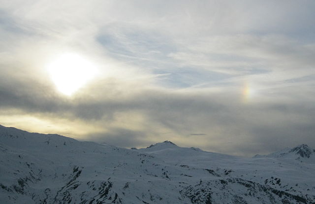 Parhelion (sundog) in Savoie