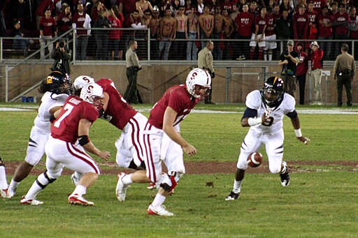 Andrew Luck fumbles at 2009 Big Game