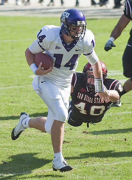 Dalton playing for TCU