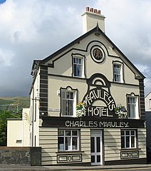 Hotel in Carnlough with Art Nouveau decoration.