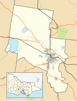 Buninyong is located in City of Ballarat