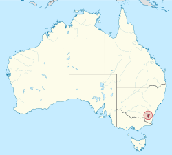 Местоположение в Австралия