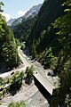 L200 an der östlichen Tunnelausfahrt, Blick von der Armenseelenkapelle