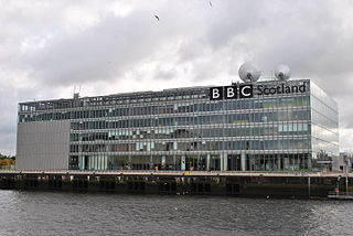 BBC Pacific Quay Building in Glasgow City, Scotland, UK