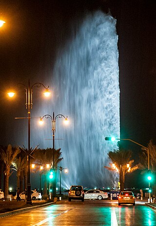 <i>King Fahds Fountain</i> Fountain in Jeddah, Saudi Arabia