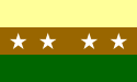 Bandera Cantón de Bagaces, Guanacaste, Costa Rica.svg