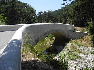 Bridge over the river at Bargème