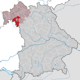 Landkreis Würzburgs läge i Bayern