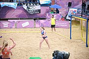 Deutsch: Beachhandball bei den Olympischen Jugendspielen 2018; Tag 5, 10. November 2018; Mädchen, Hauptrunde - Kroatien-Niederlande 1:2 English: Beach handball at the 2018 Summer Youth Olympics at 11 October 2018 – Girls Main Round – Croatia-Netherlands 1:2