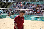 Deutsch: Beachvolleyball bei den Olympischen Jugendspielen 2018; Tag 11, 17. Oktober 2018; Jungen, Spiel um Platz 3 – Argentinien-Ungarn 2:0 (21–15/21–15) English: Beach volleyball at the 2018 Summer Youth Olympics at 17 October 2018 – Bronze Medal Match – Argentina-Hungary 2:0 (21–15/21–15)