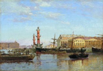 Neva koe Sankt Peterburg (Петербург со стороны Невы, 1899)