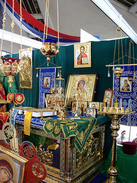 File:Belarus-Minsk-Russian Exhibition-Orthodox Church Stuff-3.jpg